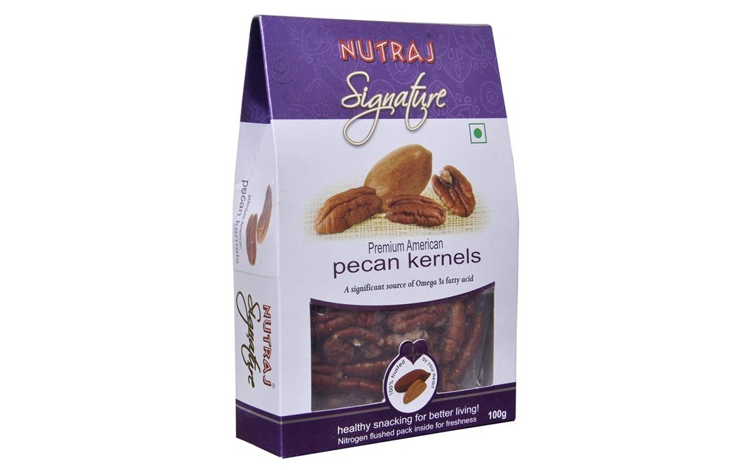 Nutraj Signature Premium American Pecan Kernels   Box  100 grams
